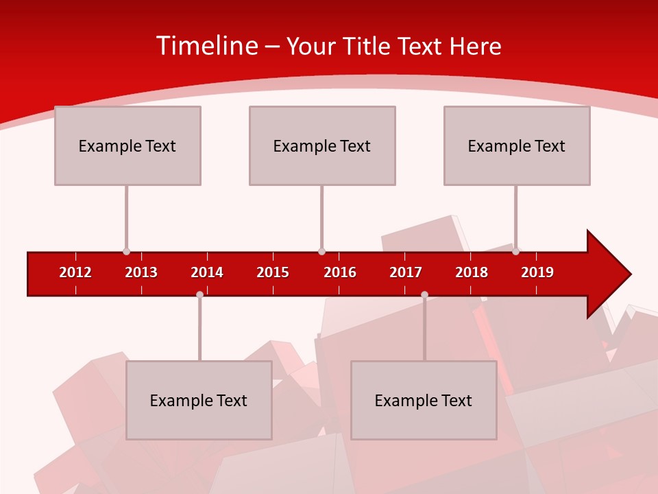 A Red And White Abstract Background With Squares PowerPoint Template