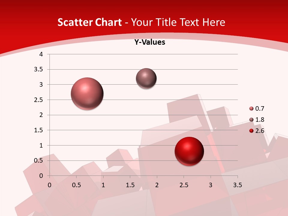 A Red And White Abstract Background With Squares PowerPoint Template