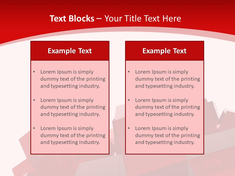 A Red And White Abstract Background With Squares PowerPoint Template