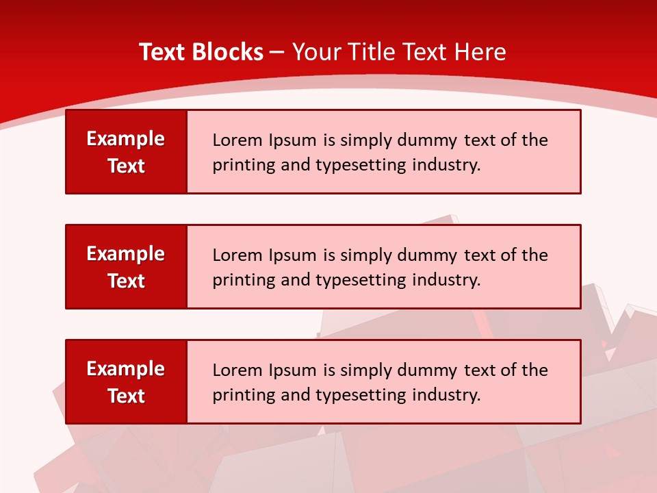 A Red And White Abstract Background With Squares PowerPoint Template