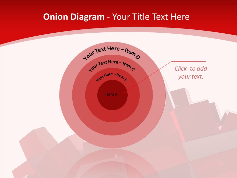 A Red And White Abstract Background With Squares PowerPoint Template