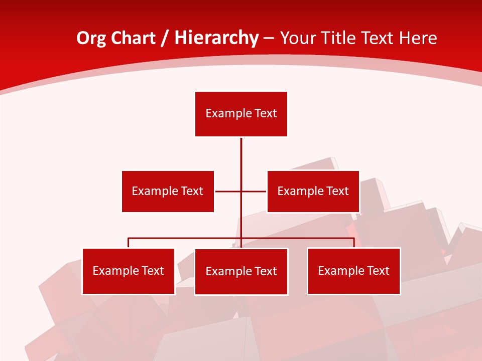 A Red And White Abstract Background With Squares PowerPoint Template
