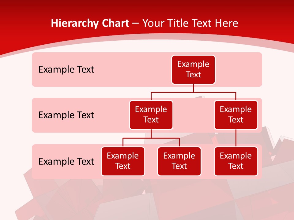 A Red And White Abstract Background With Squares PowerPoint Template