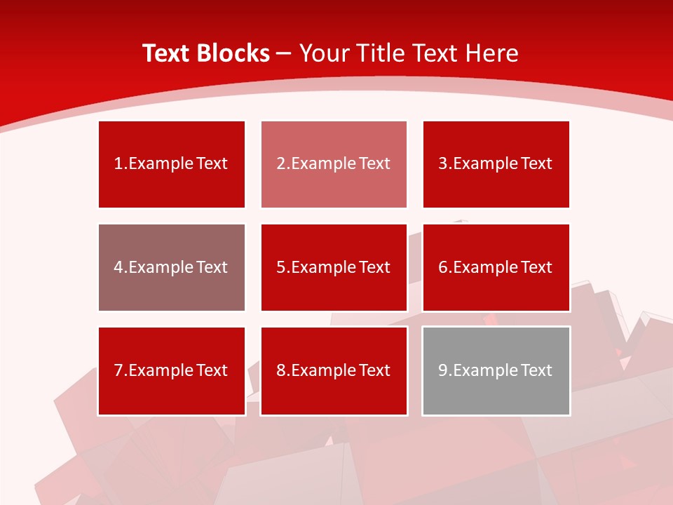 A Red And White Abstract Background With Squares PowerPoint Template