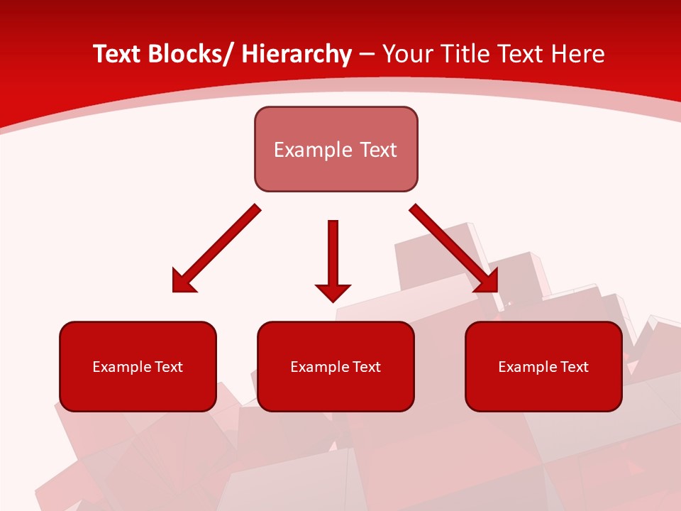 A Red And White Abstract Background With Squares PowerPoint Template