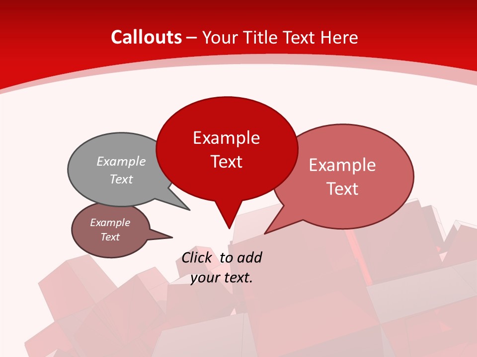 A Red And White Abstract Background With Squares PowerPoint Template