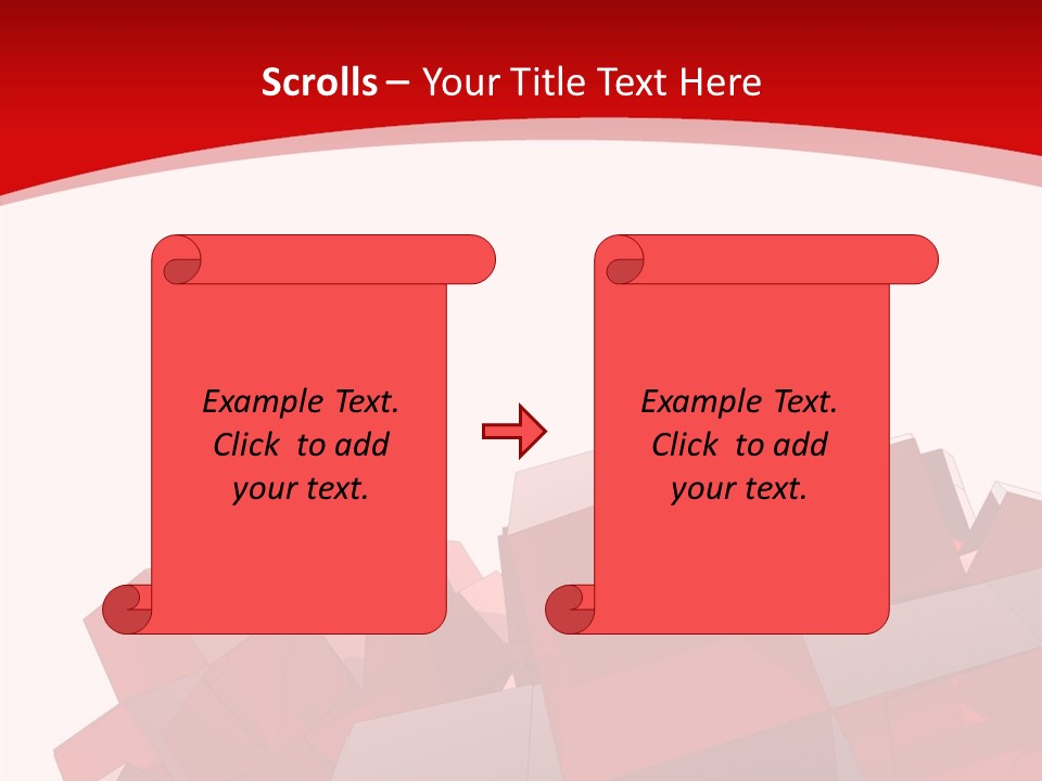 A Red And White Abstract Background With Squares PowerPoint Template