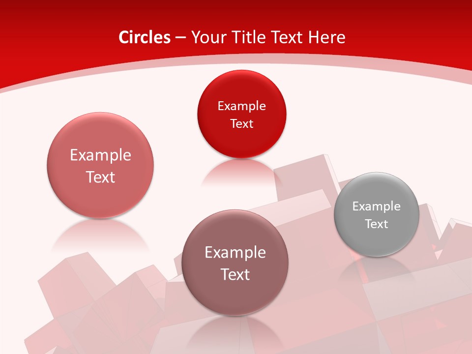 A Red And White Abstract Background With Squares PowerPoint Template