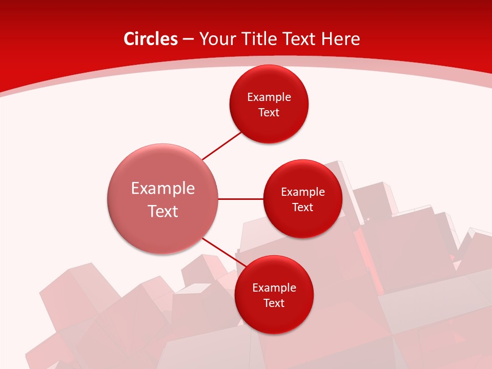 A Red And White Abstract Background With Squares PowerPoint Template