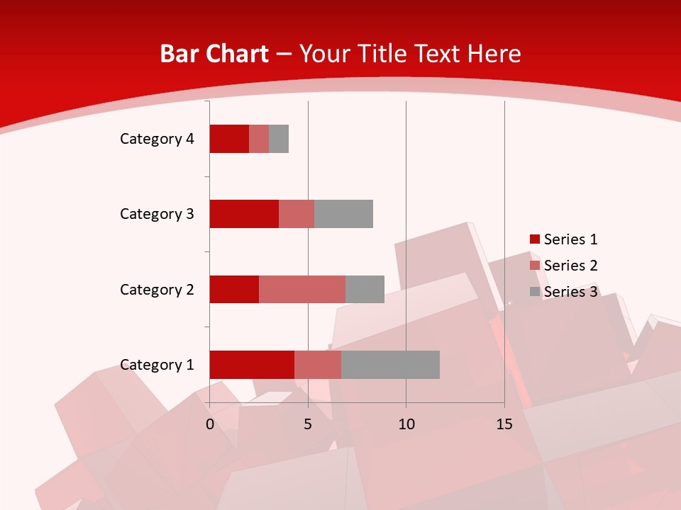 A Red And White Abstract Background With Squares PowerPoint Template