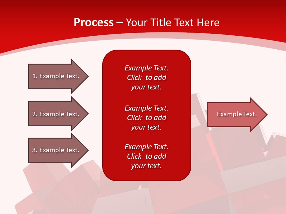 A Red And White Abstract Background With Squares PowerPoint Template