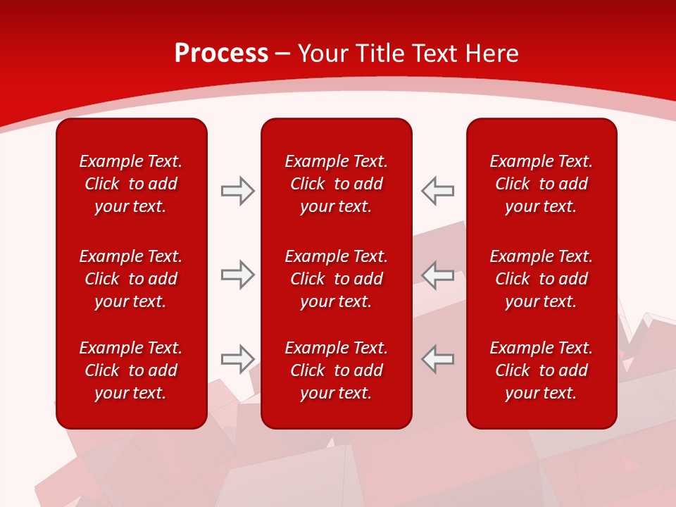 A Red And White Abstract Background With Squares PowerPoint Template