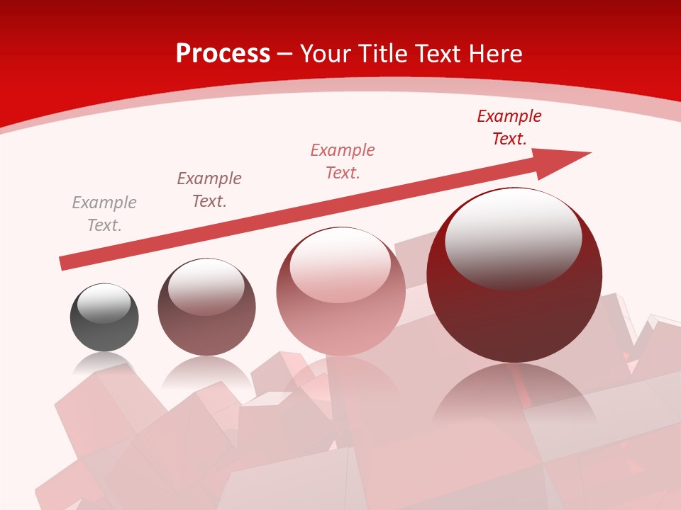 A Red And White Abstract Background With Squares PowerPoint Template