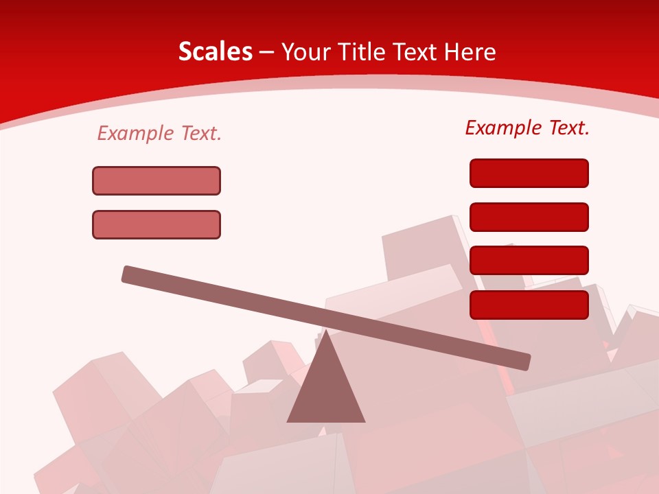 A Red And White Abstract Background With Squares PowerPoint Template