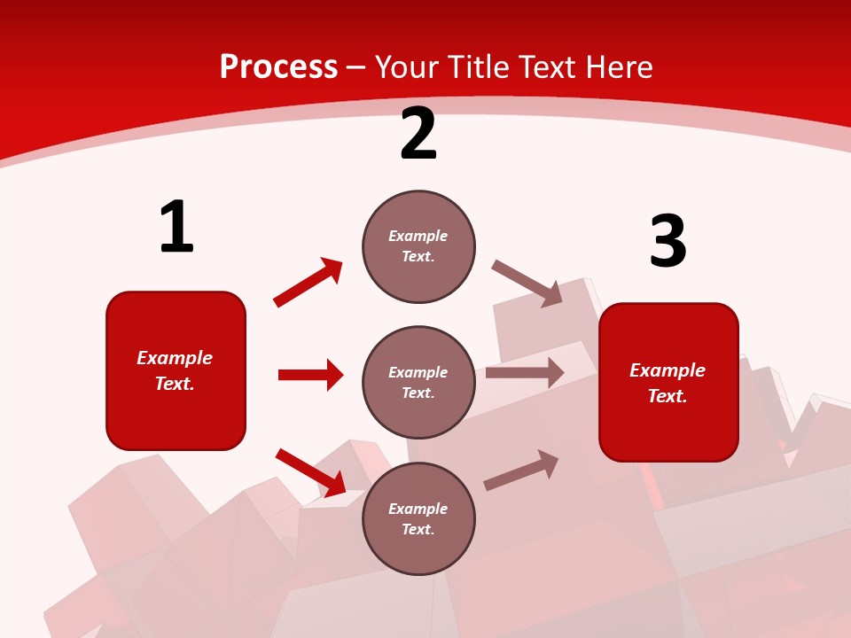 A Red And White Abstract Background With Squares PowerPoint Template