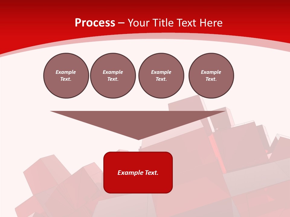 A Red And White Abstract Background With Squares PowerPoint Template
