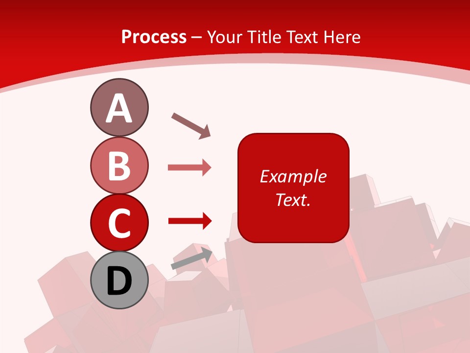 A Red And White Abstract Background With Squares PowerPoint Template