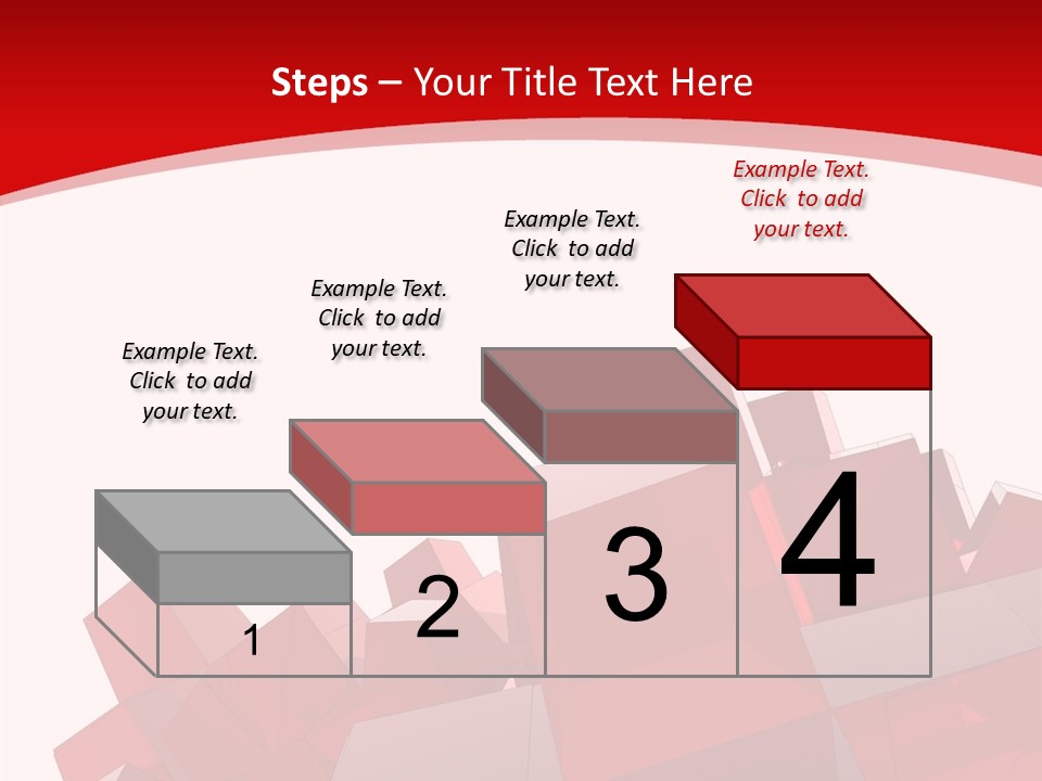 A Red And White Abstract Background With Squares PowerPoint Template