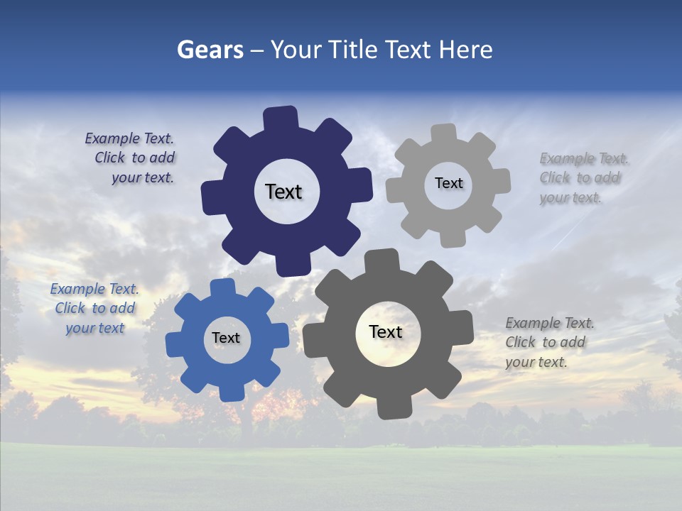 Colorful Plain Growing PowerPoint Template