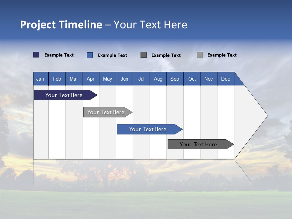 Colorful Plain Growing PowerPoint Template