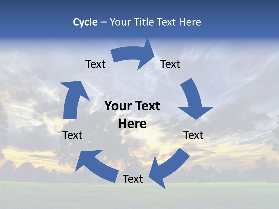 Colorful Plain Growing PowerPoint Template