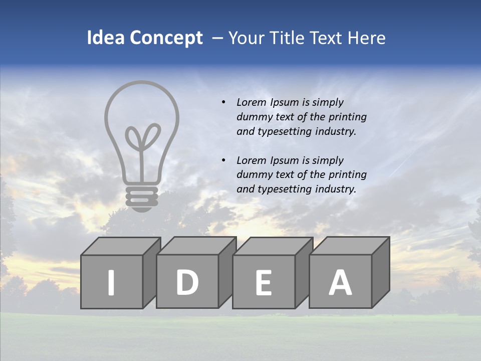 Colorful Plain Growing PowerPoint Template