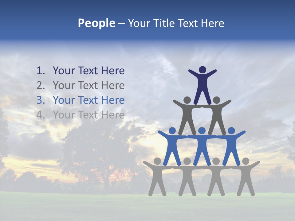 Colorful Plain Growing PowerPoint Template