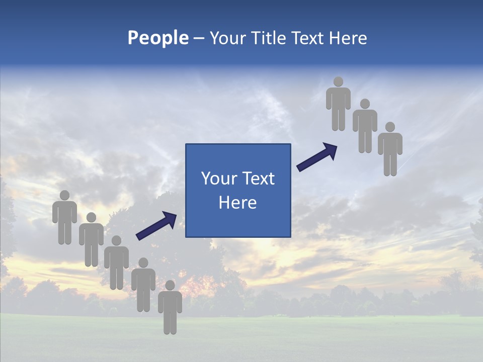 Colorful Plain Growing PowerPoint Template