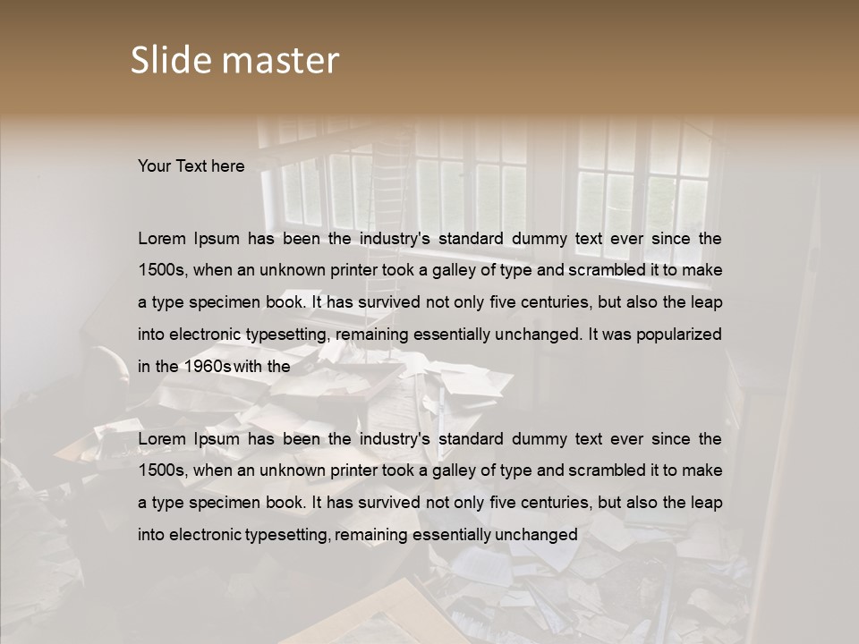 Document Inoperative Abandoned PowerPoint Template