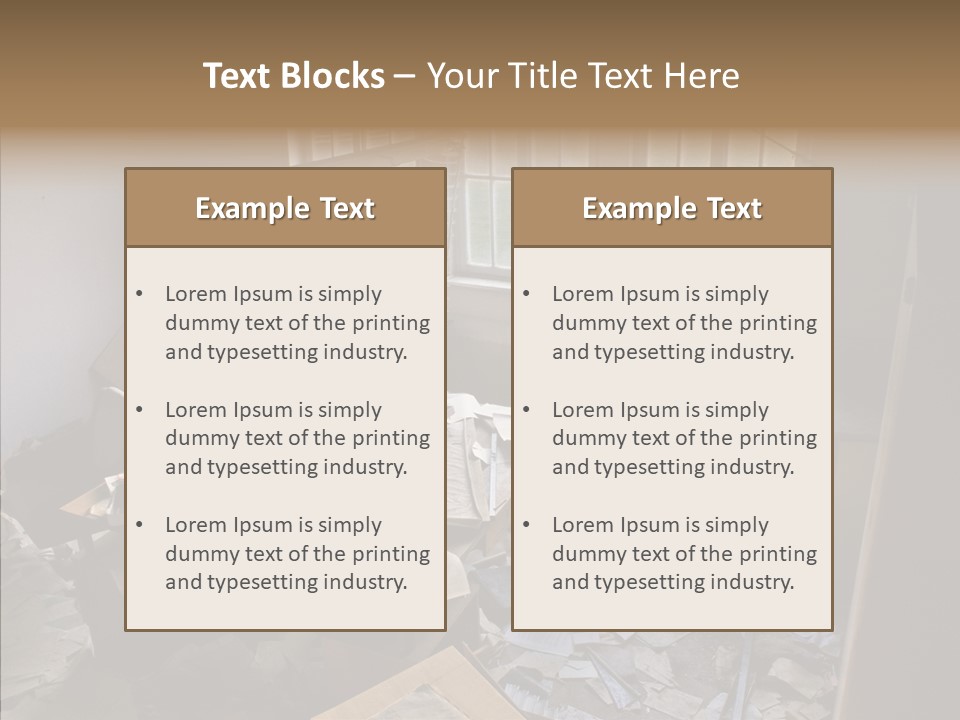 Document Inoperative Abandoned PowerPoint Template