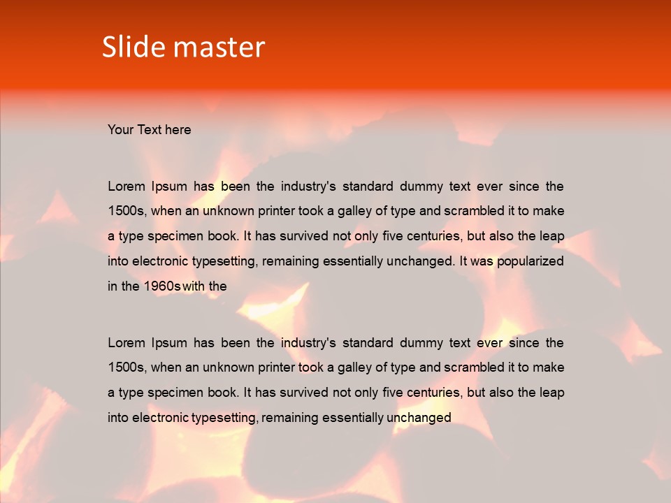 Purgatory Oven Blazing PowerPoint Template