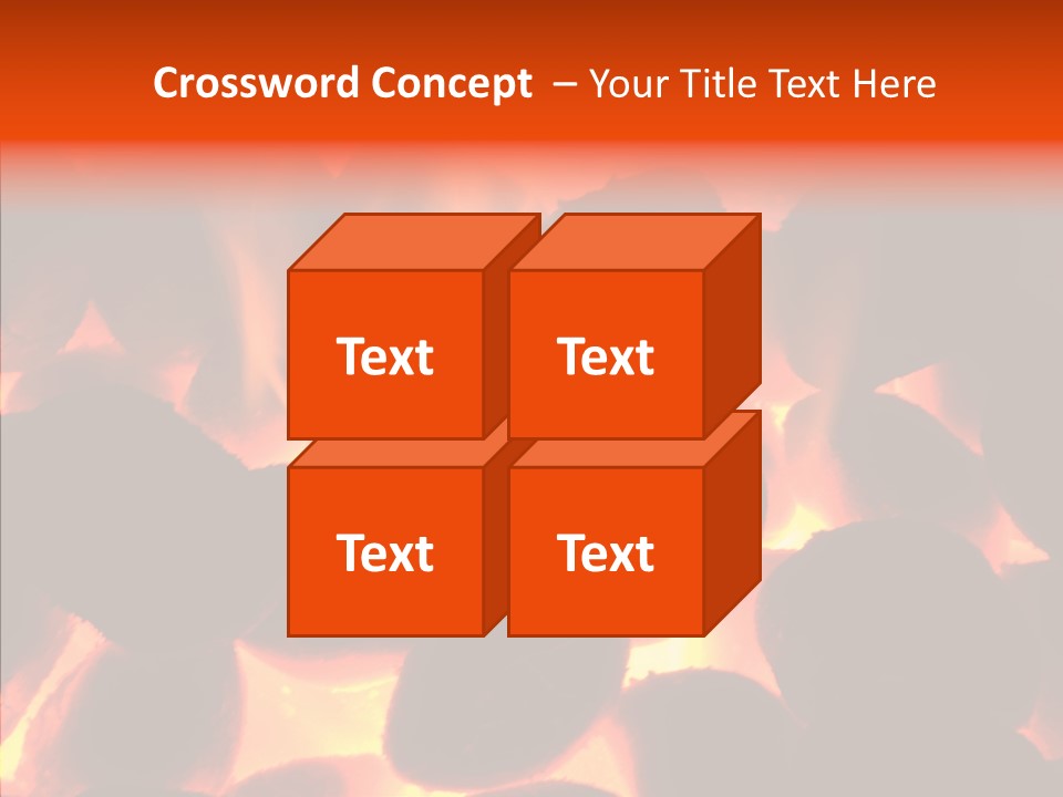 Purgatory Oven Blazing PowerPoint Template