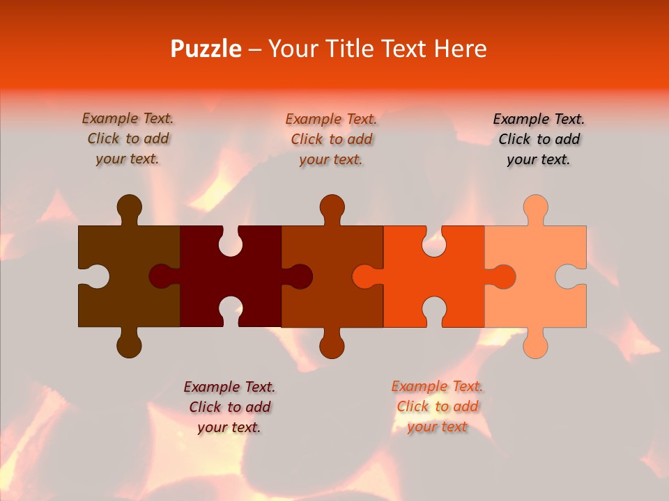 Purgatory Oven Blazing PowerPoint Template