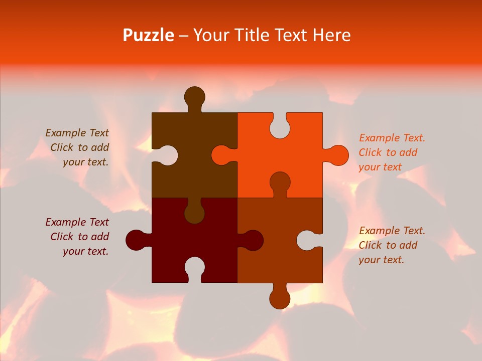 Purgatory Oven Blazing PowerPoint Template