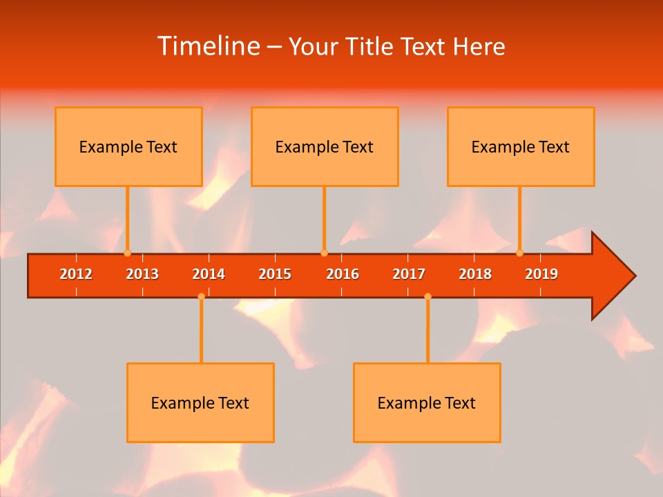 Purgatory Oven Blazing PowerPoint Template