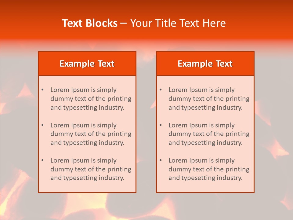 Purgatory Oven Blazing PowerPoint Template