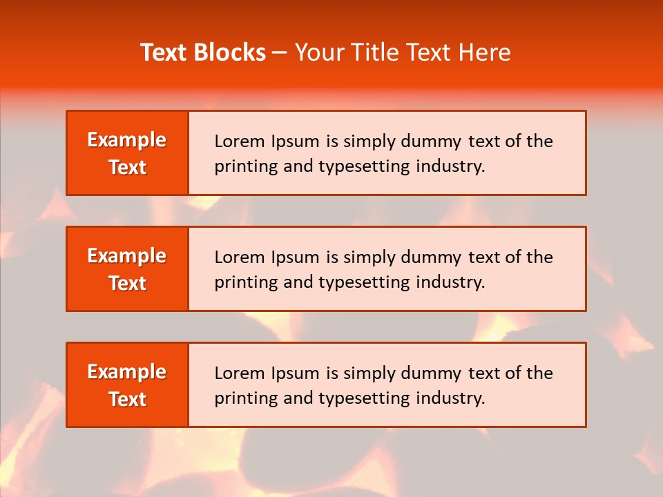 Purgatory Oven Blazing PowerPoint Template