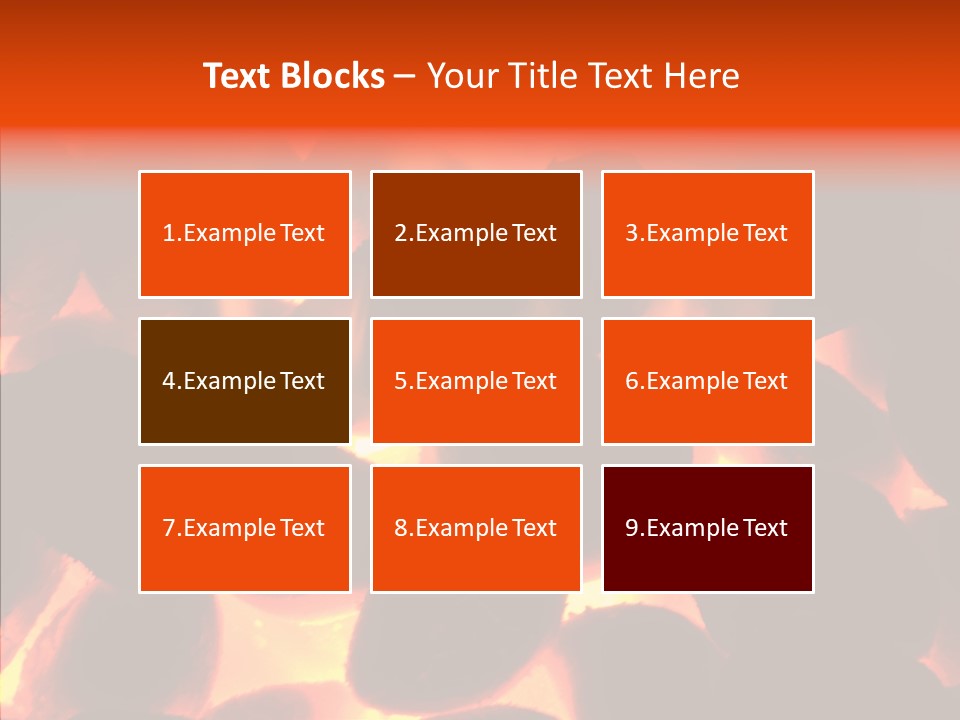 Purgatory Oven Blazing PowerPoint Template
