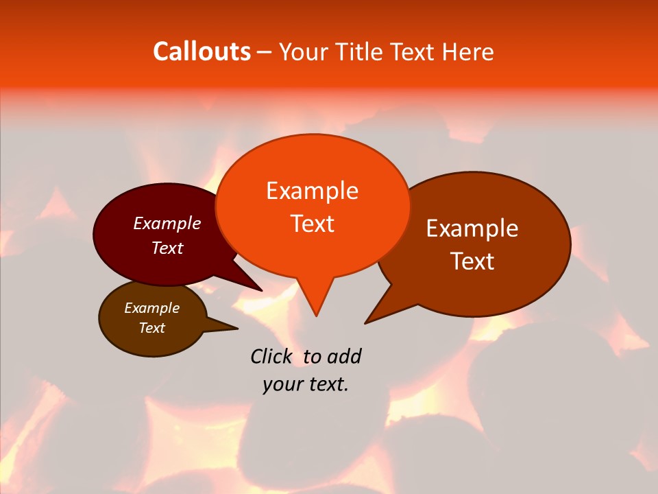 Purgatory Oven Blazing PowerPoint Template