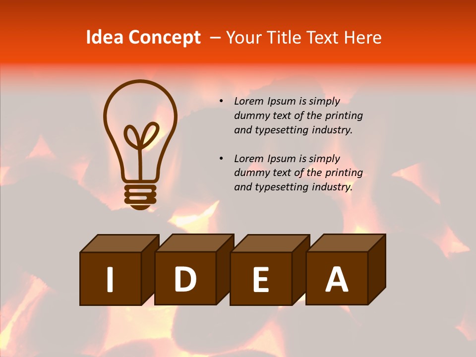 Purgatory Oven Blazing PowerPoint Template