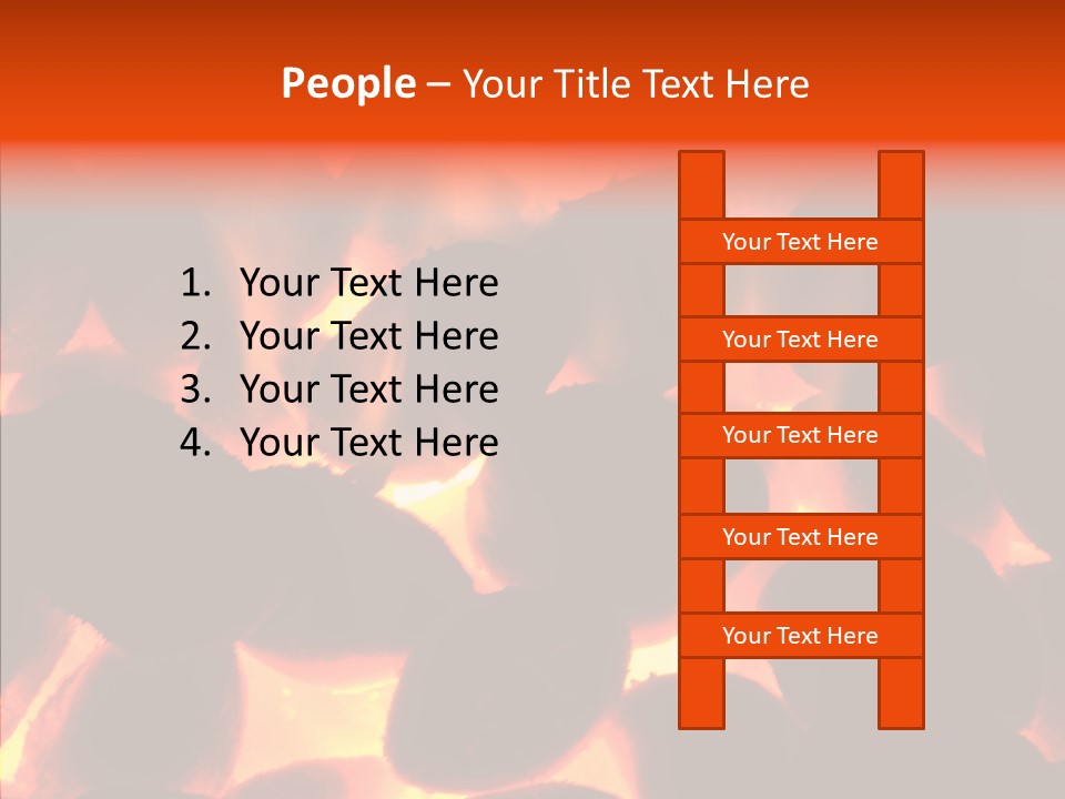 Purgatory Oven Blazing PowerPoint Template
