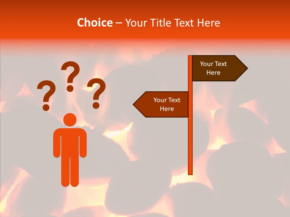 Purgatory Oven Blazing PowerPoint Template