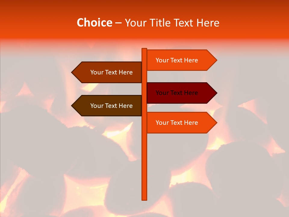 Purgatory Oven Blazing PowerPoint Template