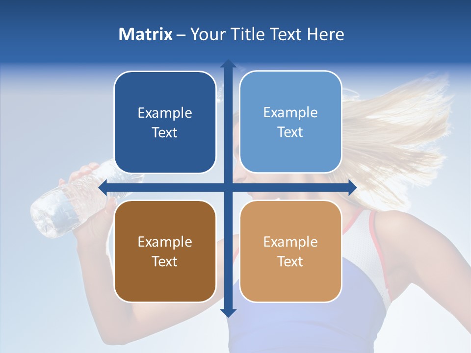 Water Hair Sunshine PowerPoint Template