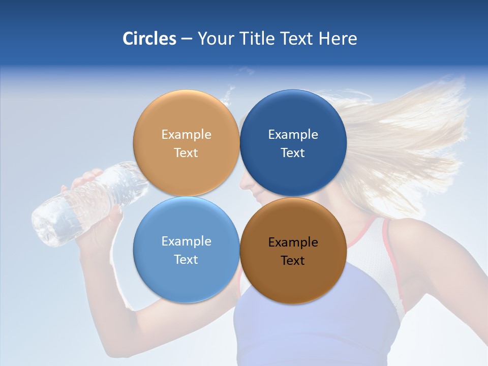 Water Hair Sunshine PowerPoint Template