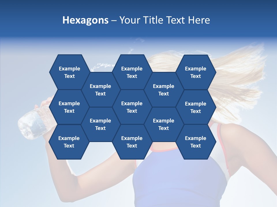 Water Hair Sunshine PowerPoint Template