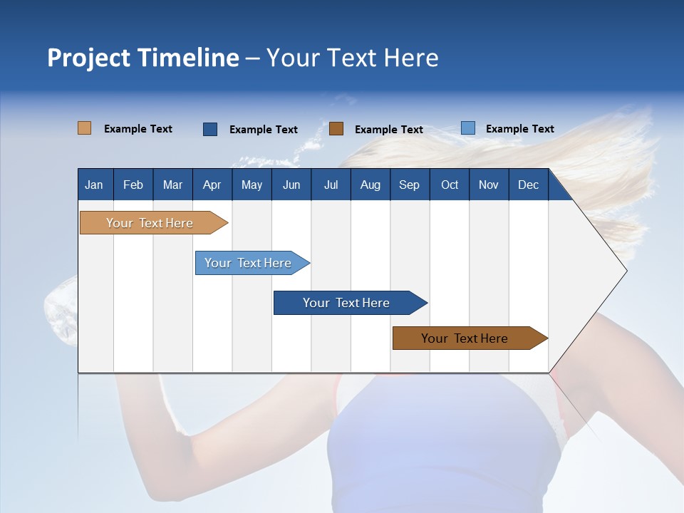 Water Hair Sunshine PowerPoint Template