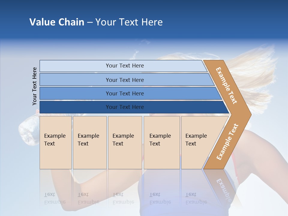 Water Hair Sunshine PowerPoint Template