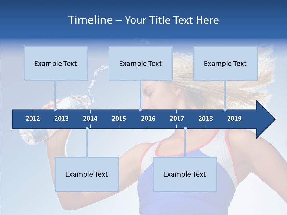 Water Hair Sunshine PowerPoint Template