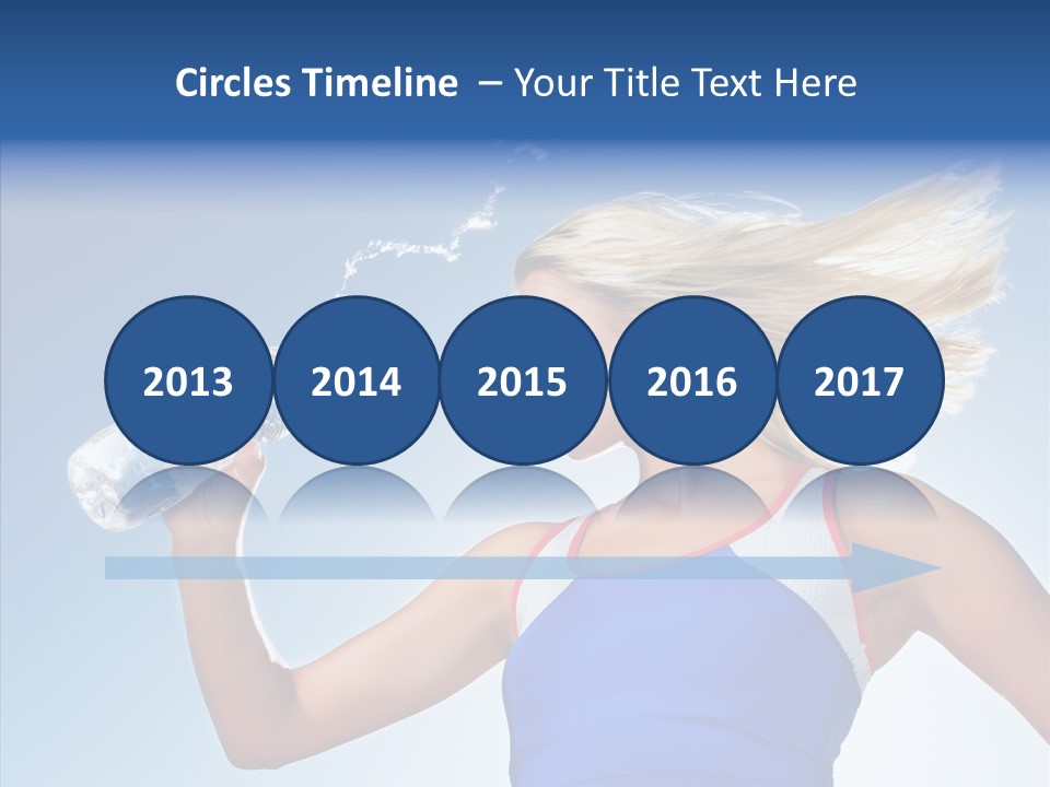 Water Hair Sunshine PowerPoint Template